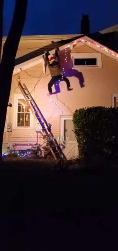 I think he wins best christmas decoration