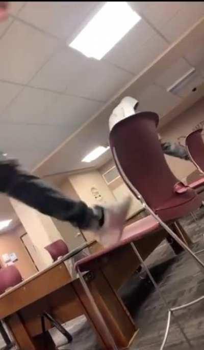 Nigga bout broke his back 😂