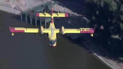 This firefighter plane refilling (@maz_jovanovich)