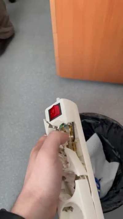 Is this power strip made of eggshell?