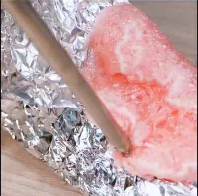 For when you can't find your boots but have some foil and spray foam handy