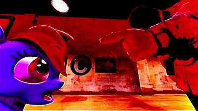 Rainbow dash tells soldier tf2 a joke in Chernobyl