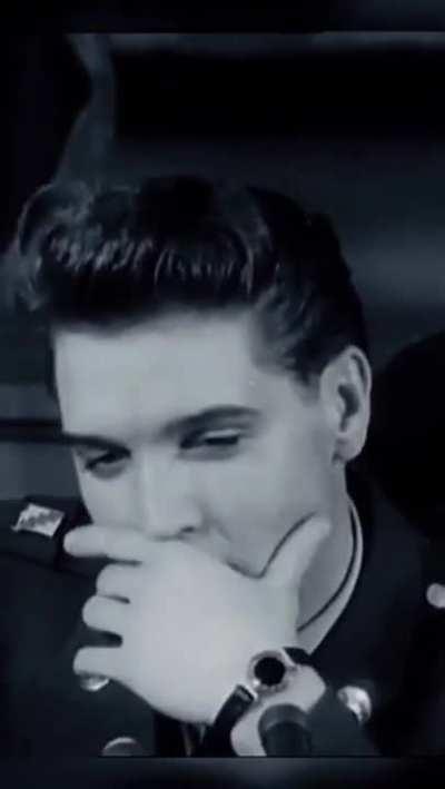 Elvis Presley being asked if his time in the military changed his views on Rock and Roll.