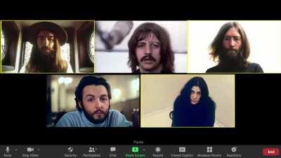 Let It Be In Lockdown! If the Beatles Recorded Get Back via Zoom.