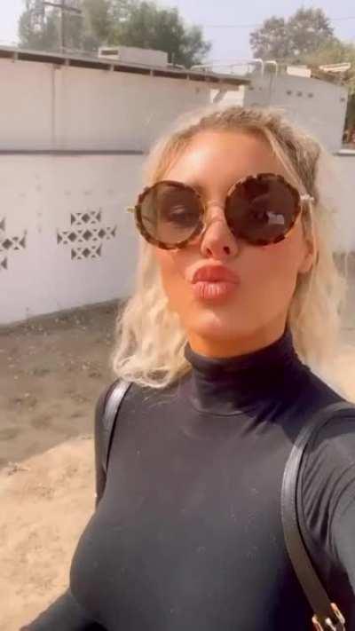 Braless on horseback (edit)