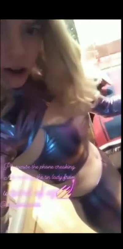 Anya trying something new