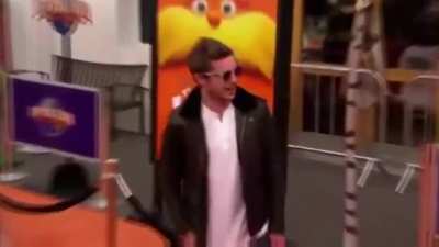 13 years ago Zac Efron dropped a condom at the premiere of the Lorax