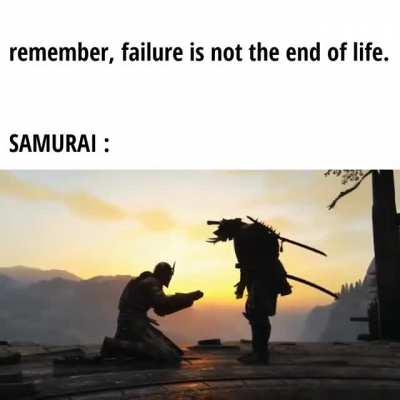 The biggest honour a samurai can have