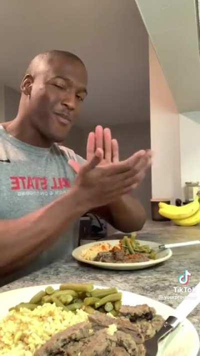 Man simulates dinner with dad for kids who don’t have one