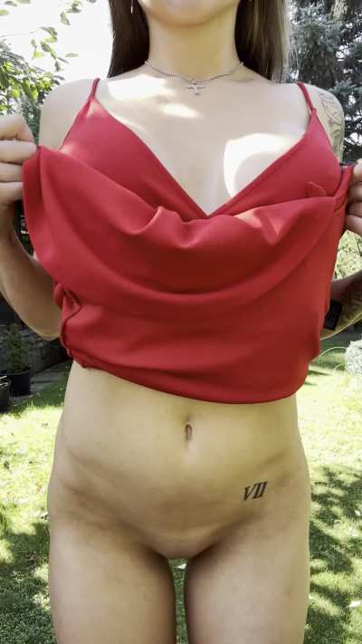 I almost forgot I wasn't wearing panties :P