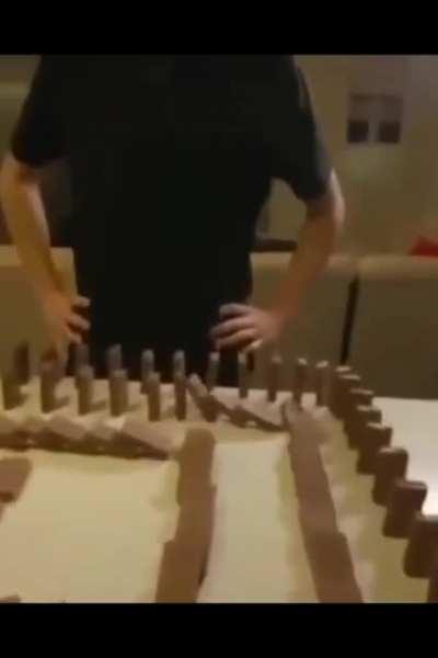 A chocolate has been passed