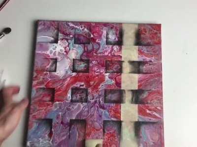 Weave effect on painting