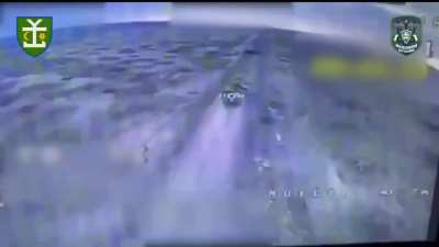 Russian armored vehicle exploded heavily after beeing hit by Ukrainian FPV drone operated by pilots of the 3rd Mechanized Battalion of the 54th Mechanized Brigade. Siversk direction. Publ. 03.06.2025