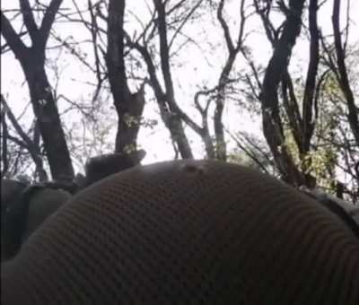 Georgian volunteer in Ukraine injured by Russian mortar shell (location unknown 2022)