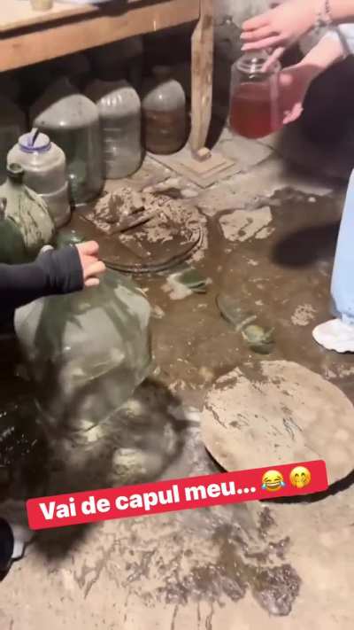 Două fete și o damigeană