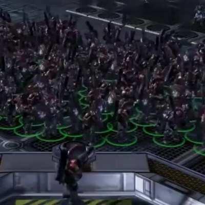 When you're at the violin part of 