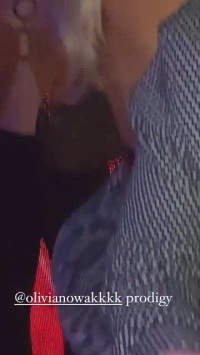 Liv Nowak pokes it out