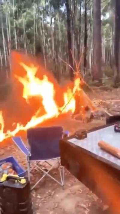 HMB while I light this campfire with my dirt bike