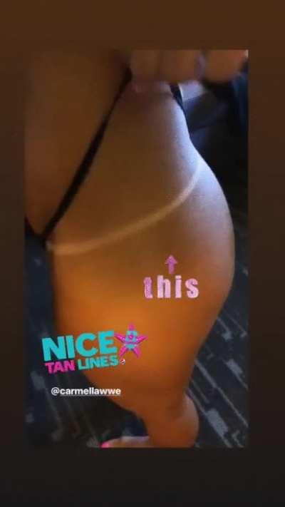 Carmella thong + tan lines