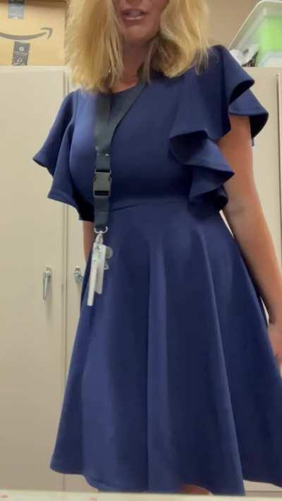 MILF Teacher Teasing ass in class