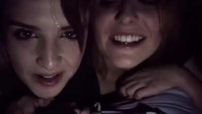 Two Girls Offering A Blowjob In A Cinema