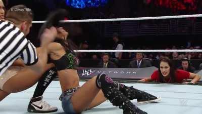 Nikki completely dominated AJ at TLC