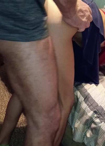 Gilf creampied standing