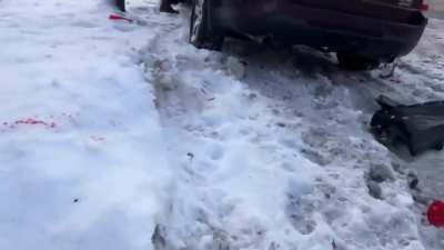 Here ICE are telling everyone was ran over and recovering in hospital…