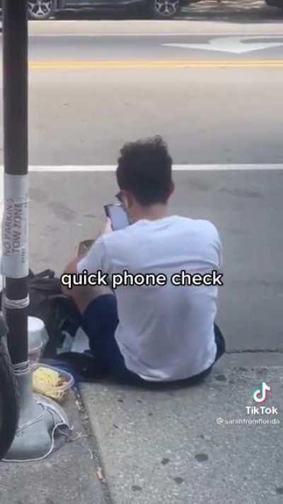 Who else has seen this video? I wonder which delivery service he’s from…