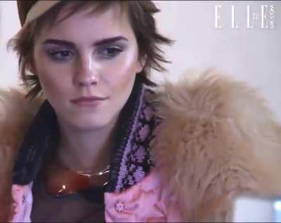 Emma Watson - Elle UK 2011 BTS 8 of 8 - Looped, Cropped, Slowed, Dain'd, AI'd and Brightened