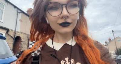 did someone order a exhibitionist goth gf