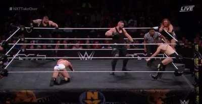 Kyle O'Reilly failed hulk up attempt is one of the funniest things I've seen in wrestling.