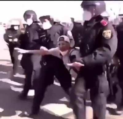 Man was enjoying his arresting