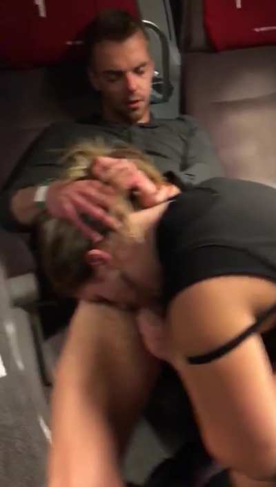 Caught in Public Train 🚅🩵