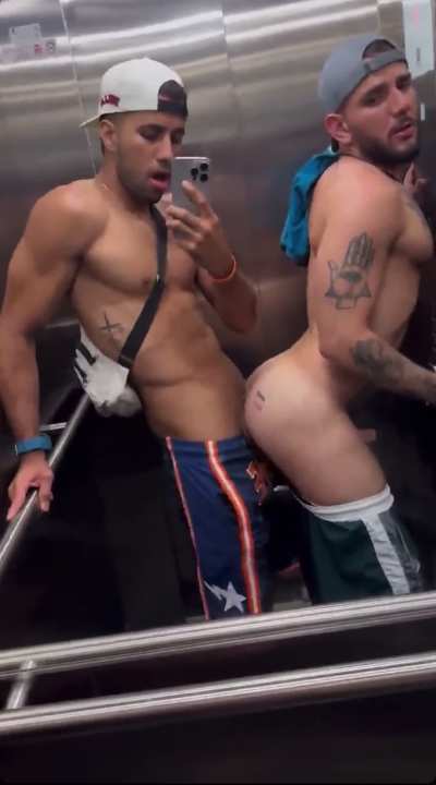 “Love in an elevator, livin’ it up while I’m going down”