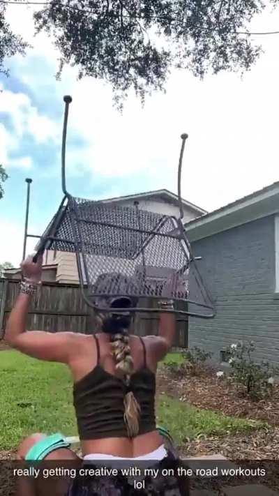 Sommer | outdoor workout | Snapchat | September 2023