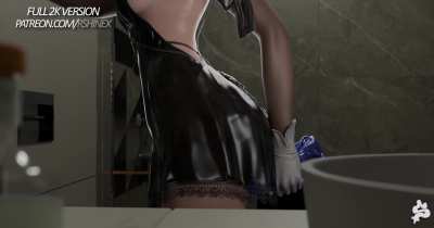 Eve solo playing with a dildo (rShinex) [Stellar Blade]