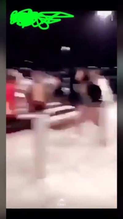 Group of girls Harass guy and his family, and one gets creamed (edited)