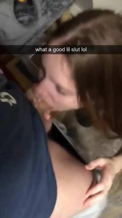 Drunk girl enjoying a soft cock