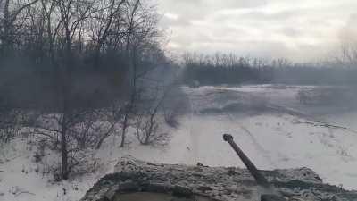AFU 93rd Brigade's BMP-2 Shelling Russian Positions In/around Bakhmut .