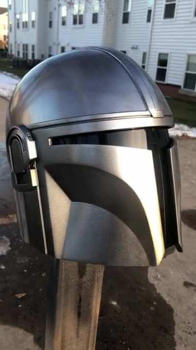 Finished my 3d printed Mando helmet yesterday!
