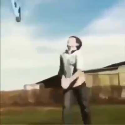 You take off the model plane, the model plane takes something off of you