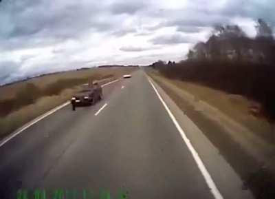 Russia, 2 Died In Hyundai Sonata After Being Crashed By An Truck