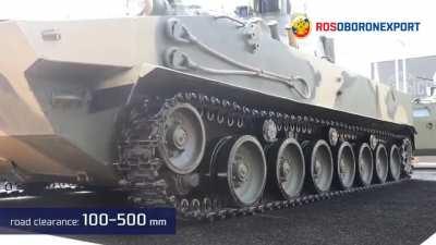 Sprut-SDM1 hydropneumatic suspension in action