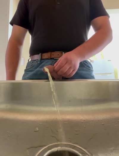 (28) Why use the Bathroom, When the Sink is right here😏