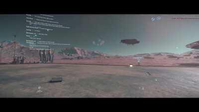 A friend tried to hit another friend with his ship, hi missed to hard.