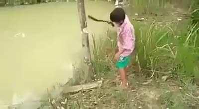 «Please come down from there»