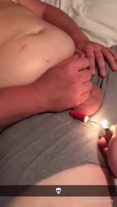 Rude awakening by a nutcracker.