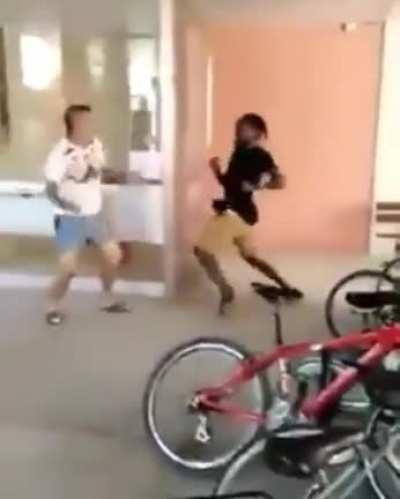 WCGW initiating a fight