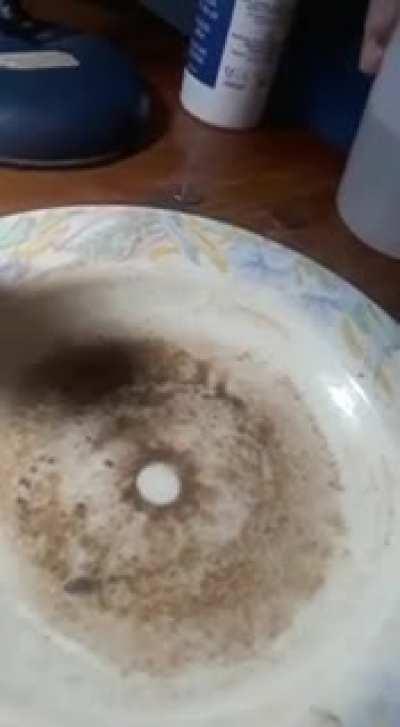 Water and soil + alcohol, what is going on here?